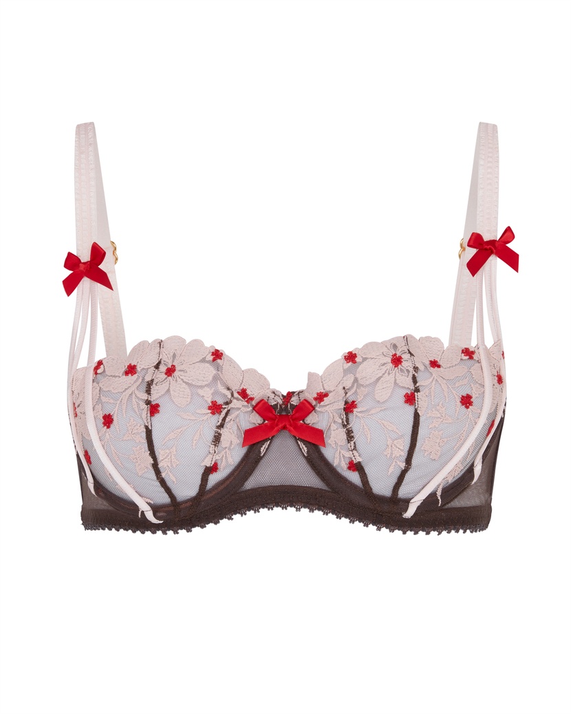 DawneКоричнево-розовый бюстгальтер балконет Dawne
