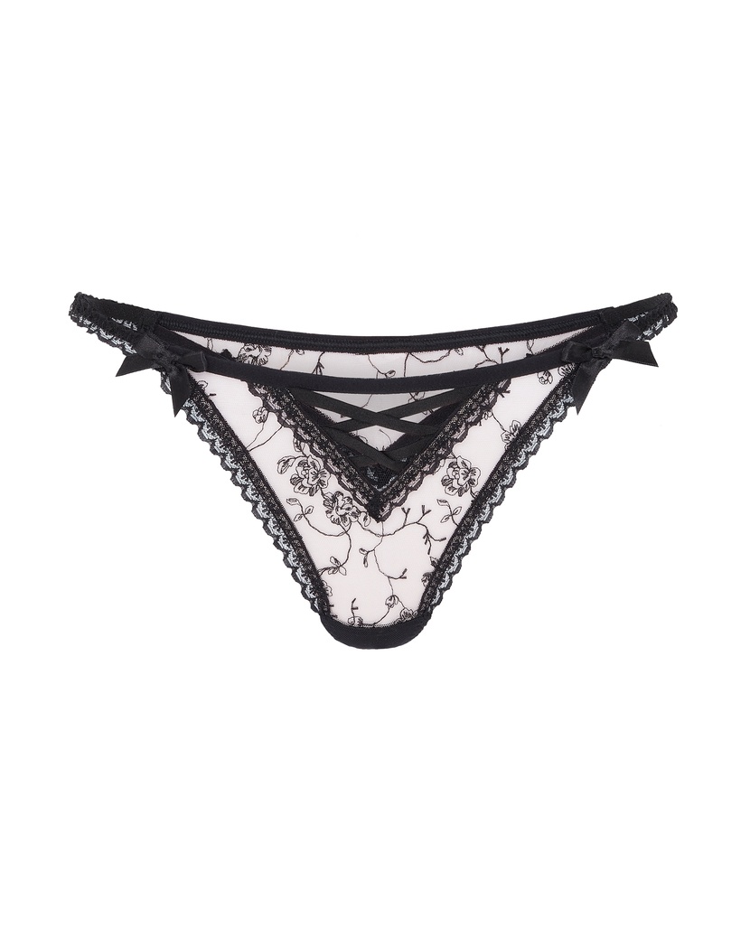 RosaleenРозово-черные трусы стринги Rosaleen