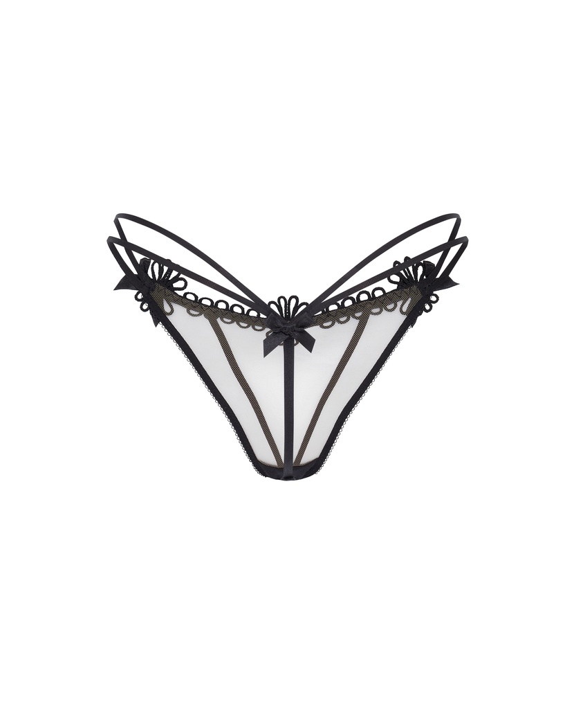 ColettaЧерные прозрачные трусы стринги Coletta
