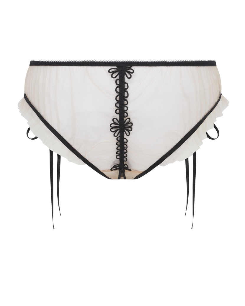 ColettaЧерные прозрачные французские трусы Coletta