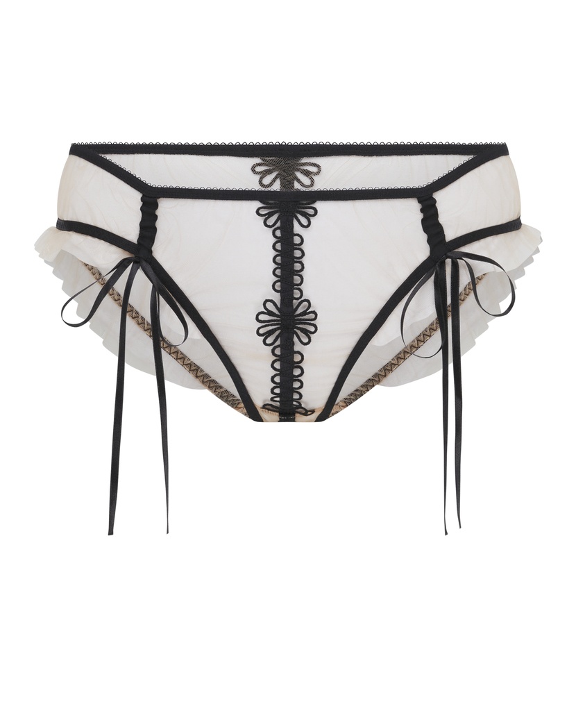 ColettaЧерные прозрачные французские трусы Coletta