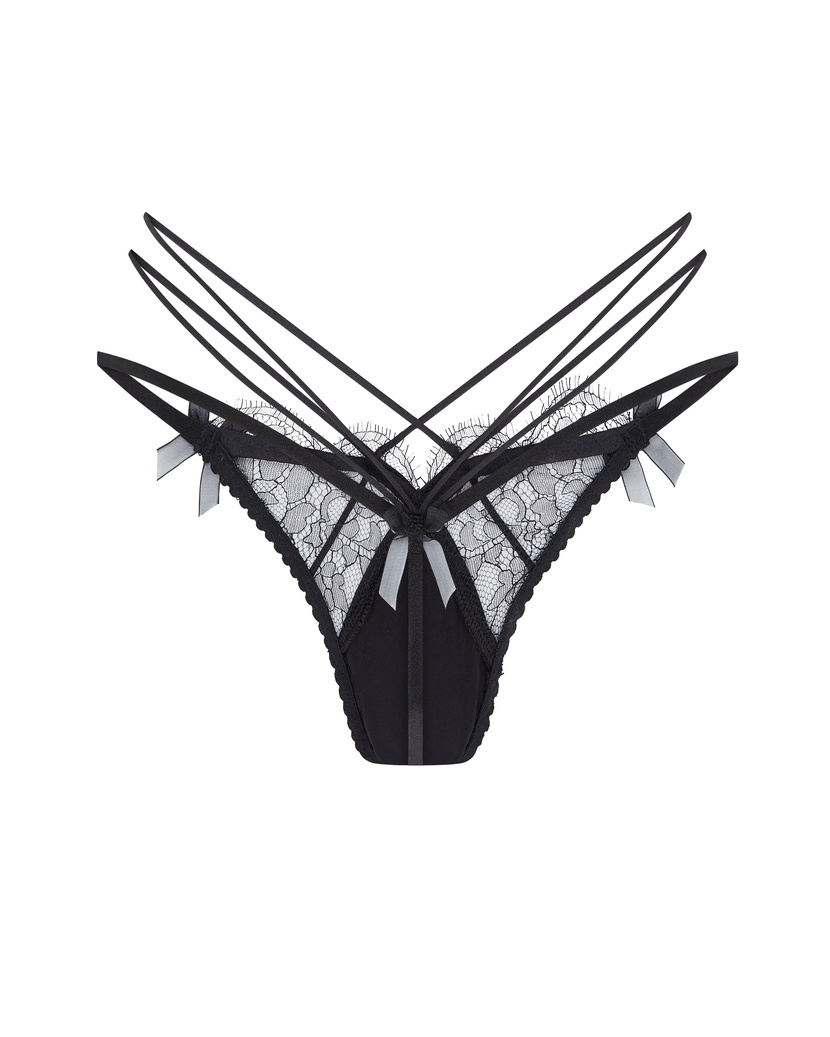 HalleyЧерные трусы стринги Halley