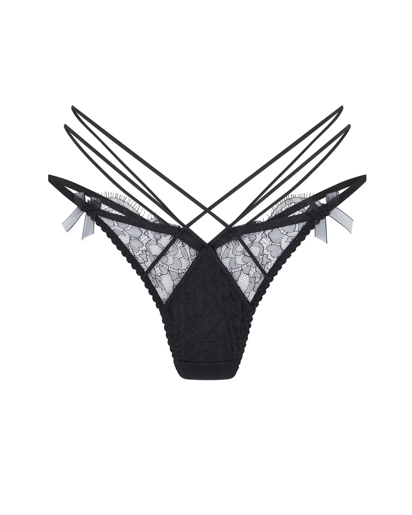 HalleyЧерные трусы стринги Halley