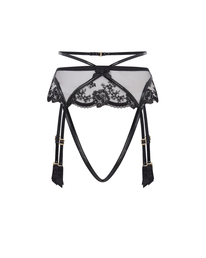 CharlotiaЧерный пояс для чулок Charlotia