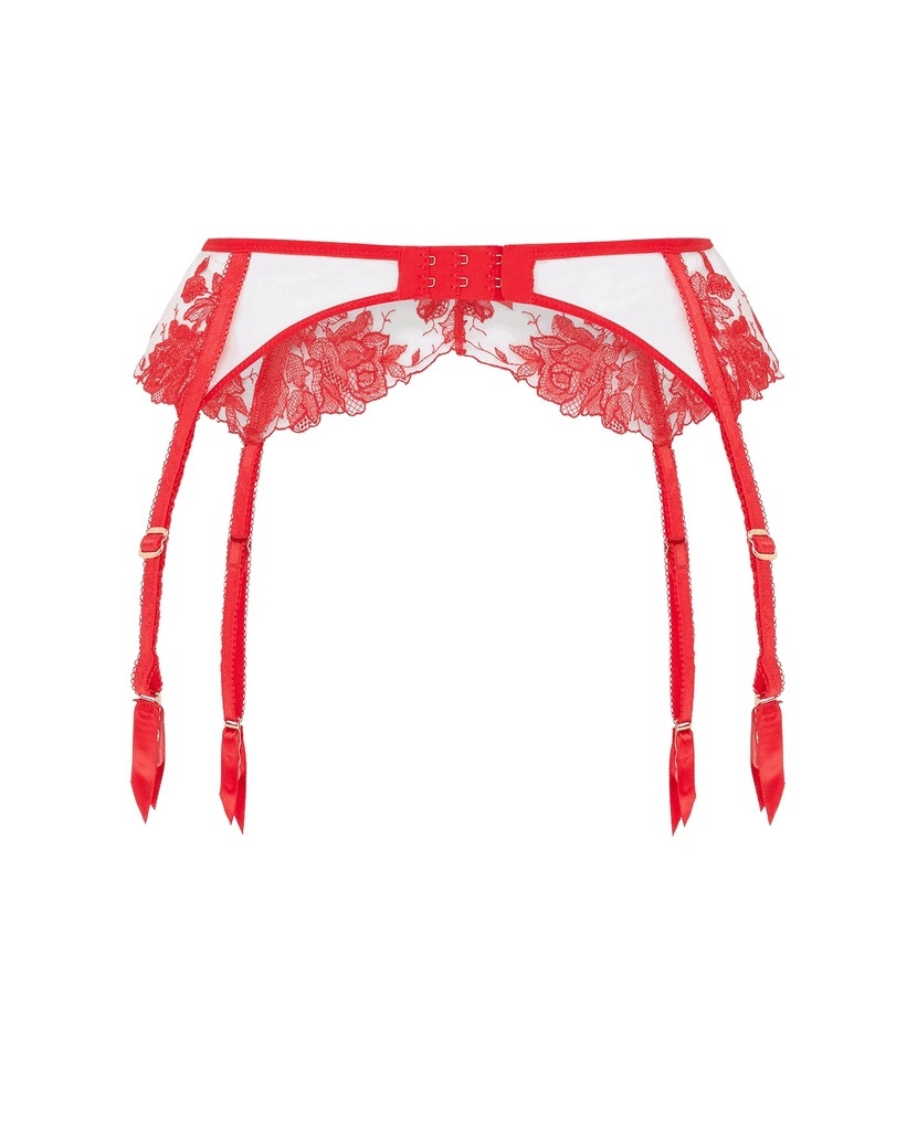 ElvieКрасный пояс для чулок Elvie