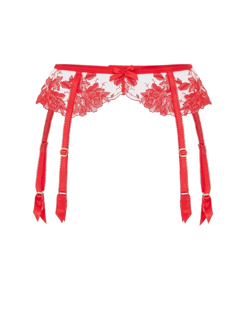 ElvieКрасный пояс для чулок Elvie