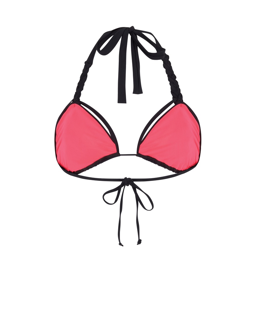 LaticiaЧерно-розовый топ купальника Laticia