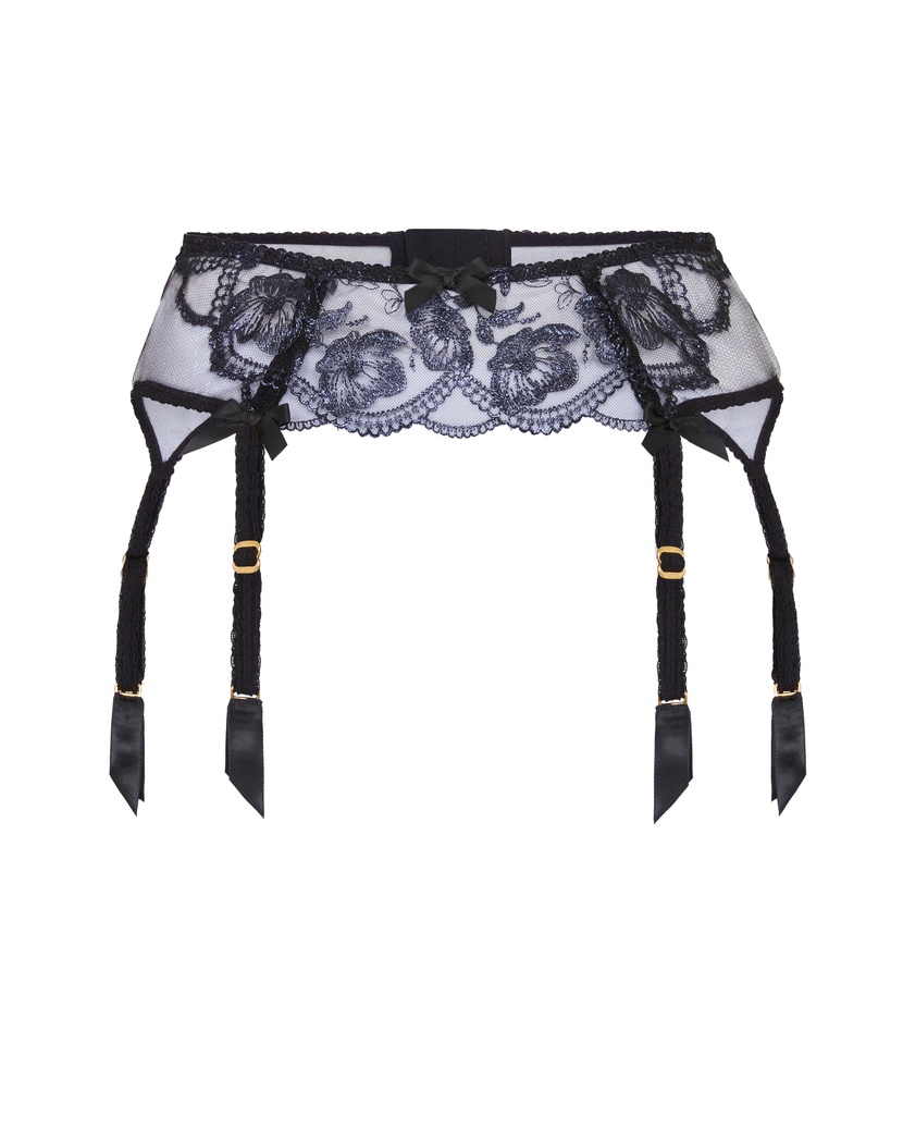 WinnetteЧерный пояс для чулок Winnette