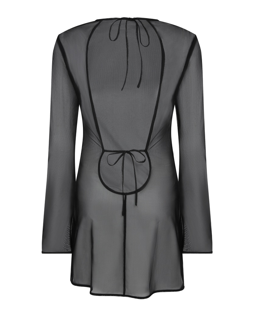 ZiaЧерная пляжная накидка Zia