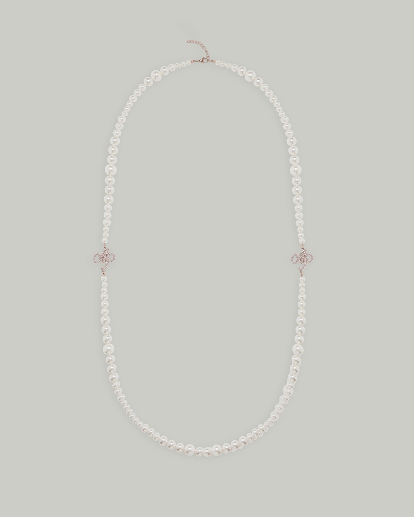 BarbЖемчужное розово-золотое ожерелье Barb