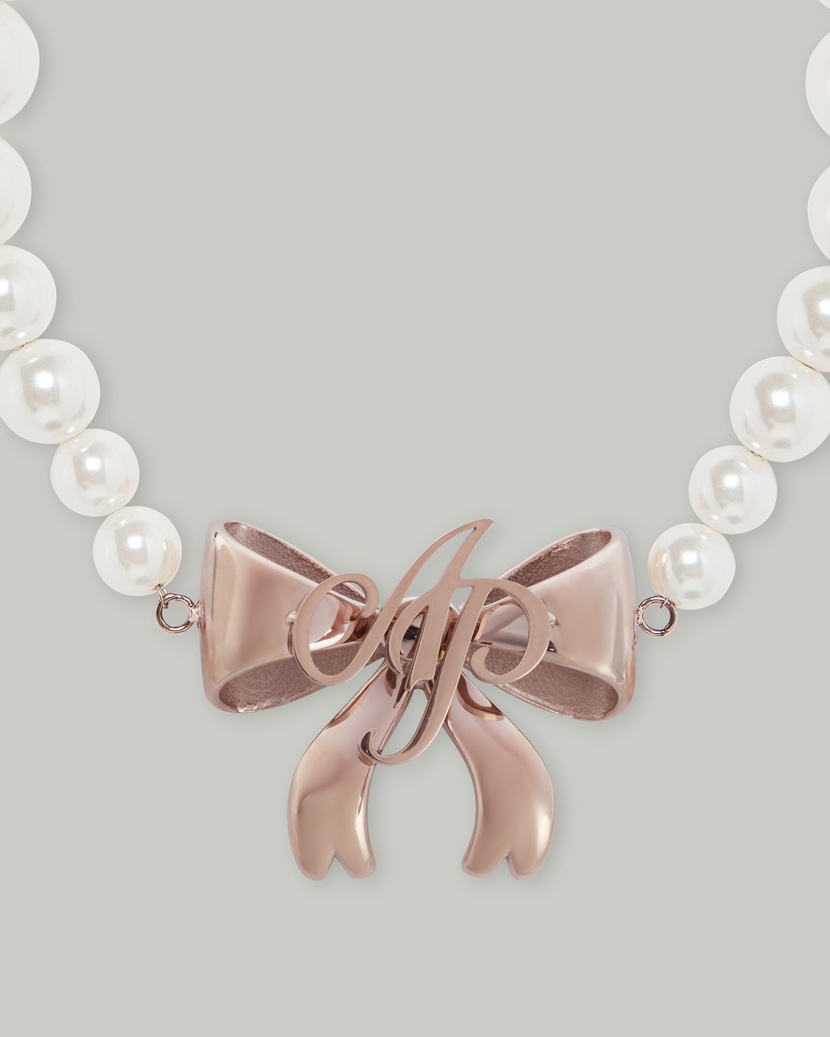 BekiЖемчужный розово-золотой браслет Beki