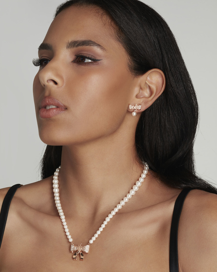 BradyЖемчужное розово-золотое ожерелье Brady