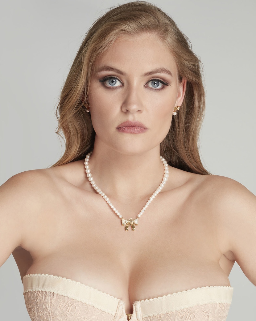 BradyЖемчужно-золотое ожерелье Brady