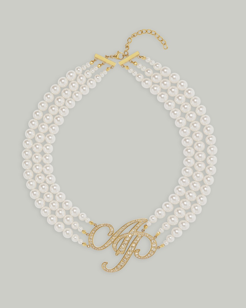 BrittЖемчужно-золотое ожерелье Britt