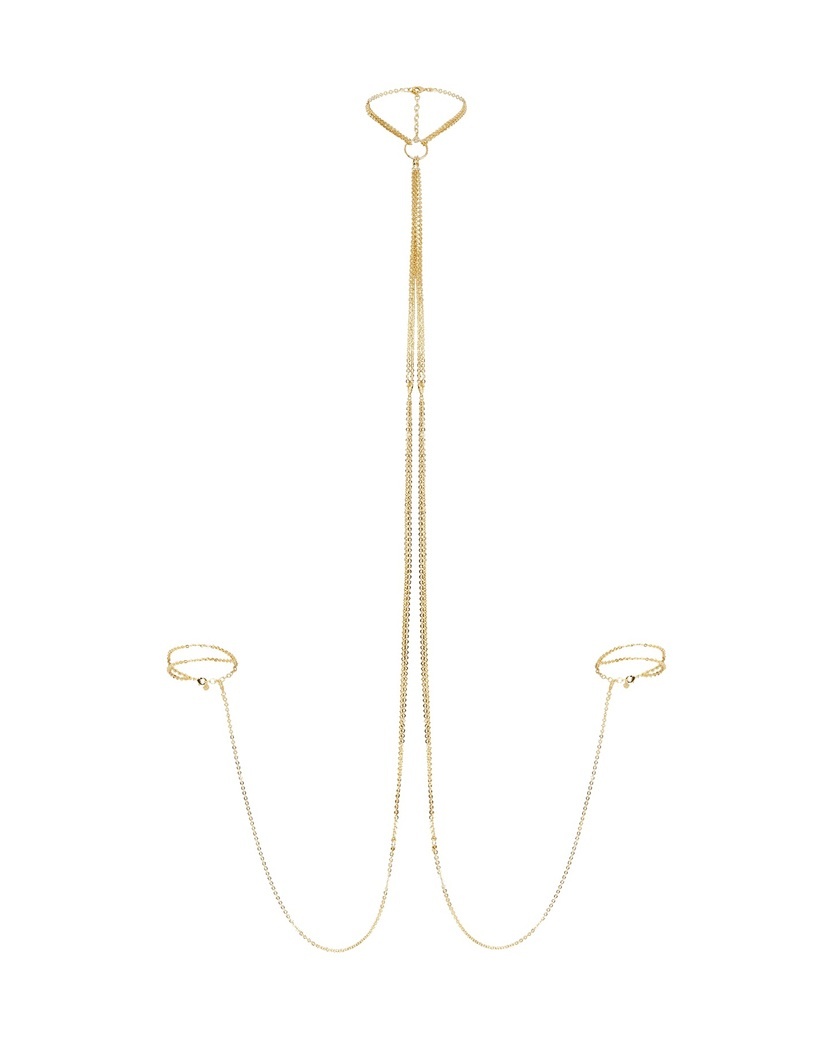 FoxieЗолотистые чокер и браслеты на цепочке Foxie