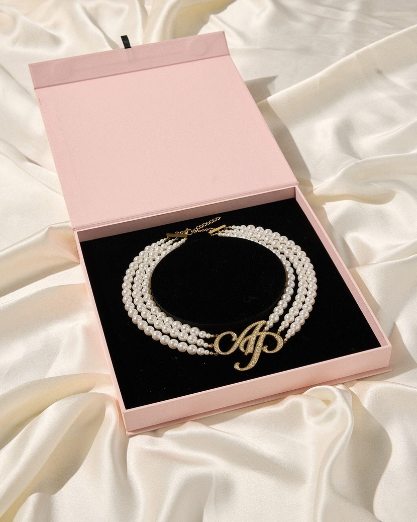 BrittЖемчужно-золотое ожерелье Britt