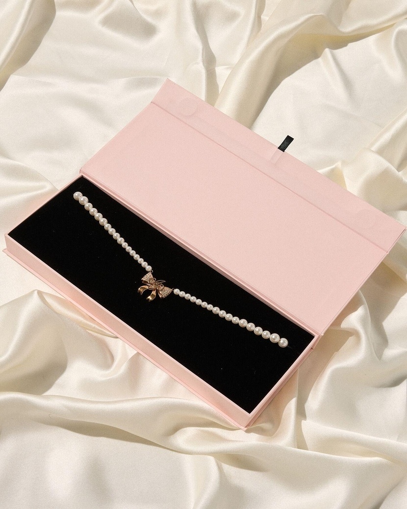 BradyЖемчужное розово-золотое ожерелье Brady