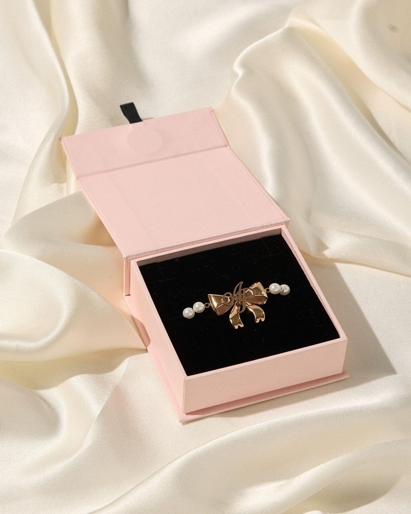 BekiЖемчужный розово-золотой браслет Beki