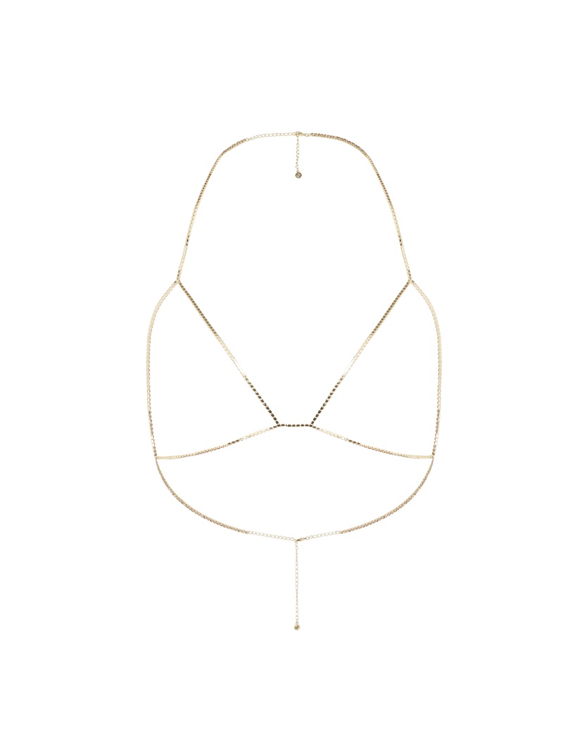 BougieЗолотистая цепочка на грудь Bougie