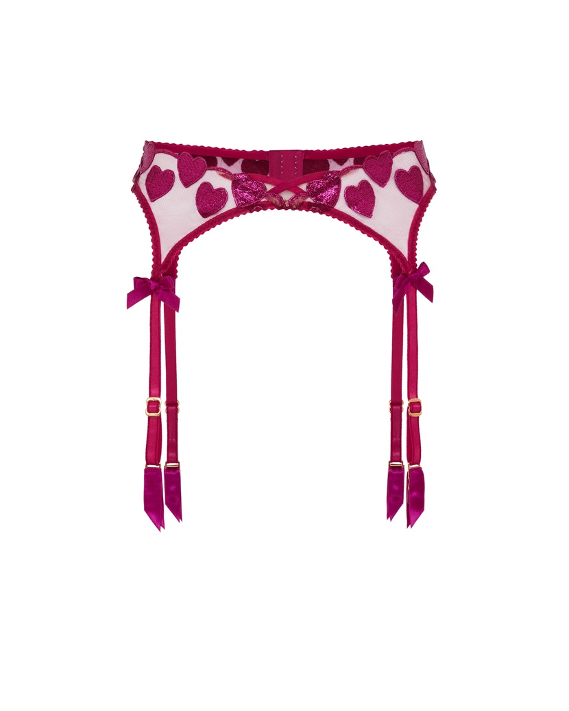 LiliyaПояс для чулок цвета маджента Liliya