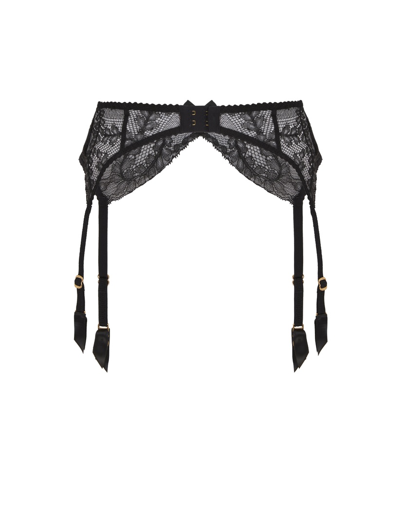 Love Черный пояс для чулок Love