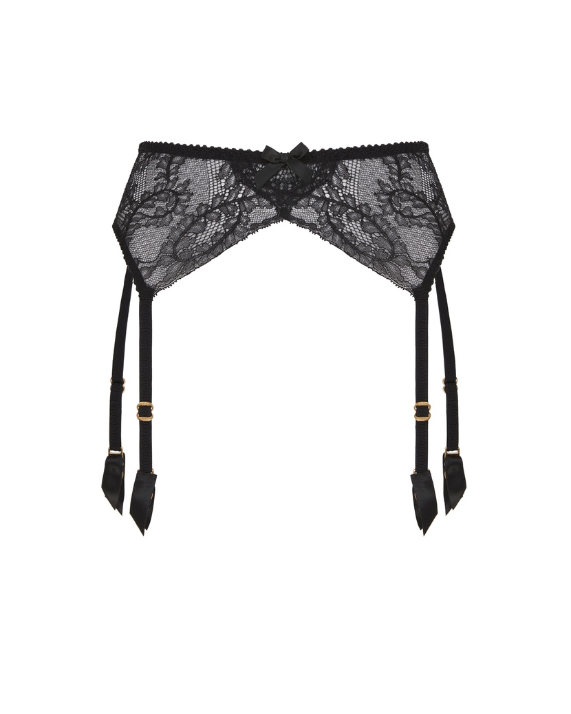 Love Черный пояс для чулок Love