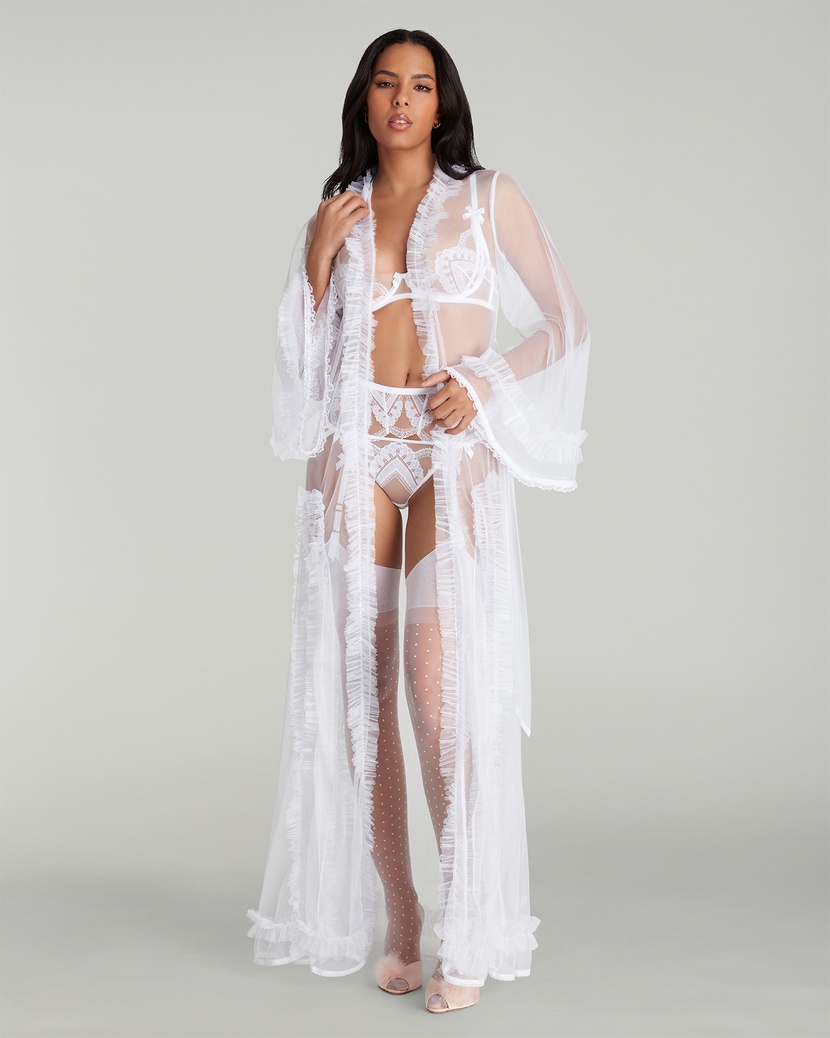 MaevaБелый длинный халат Maeva