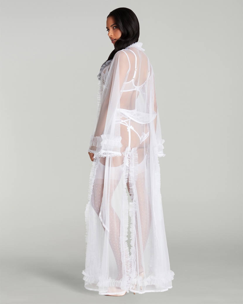 MaevaБелый длинный халат Maeva