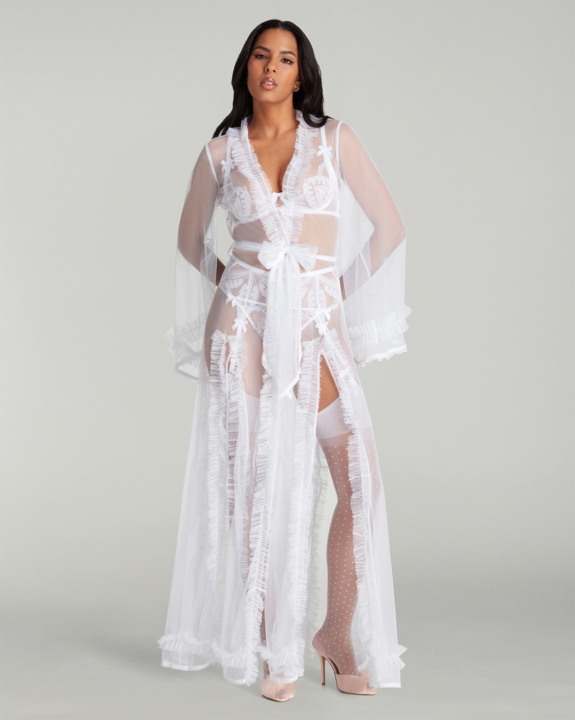 MaevaБелый длинный халат Maeva