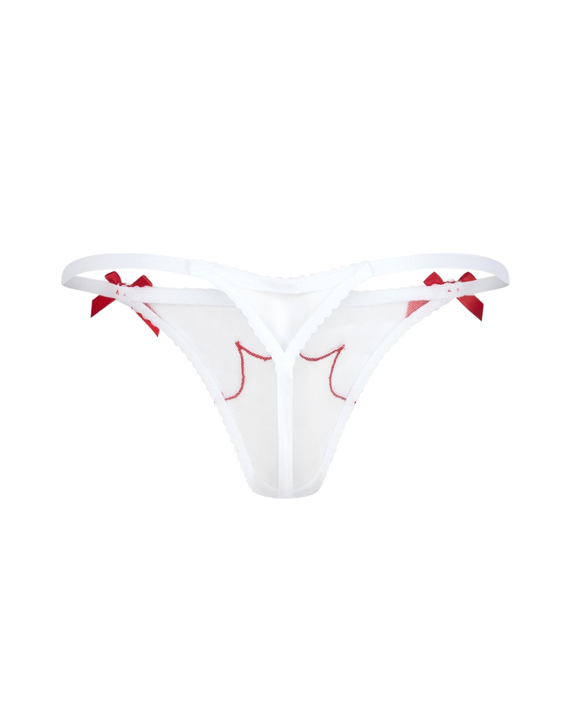 LornaБелые прозрачные трусы стринги Lorna