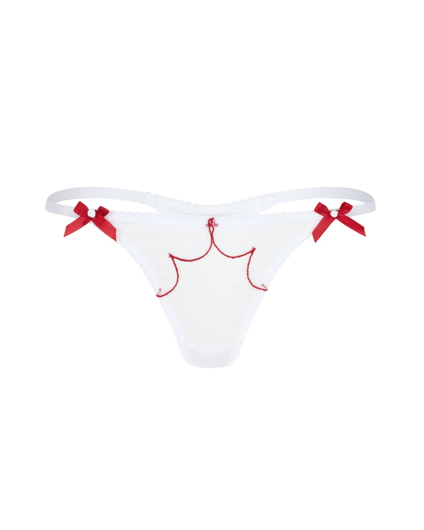 LornaБелые прозрачные трусы стринги Lorna