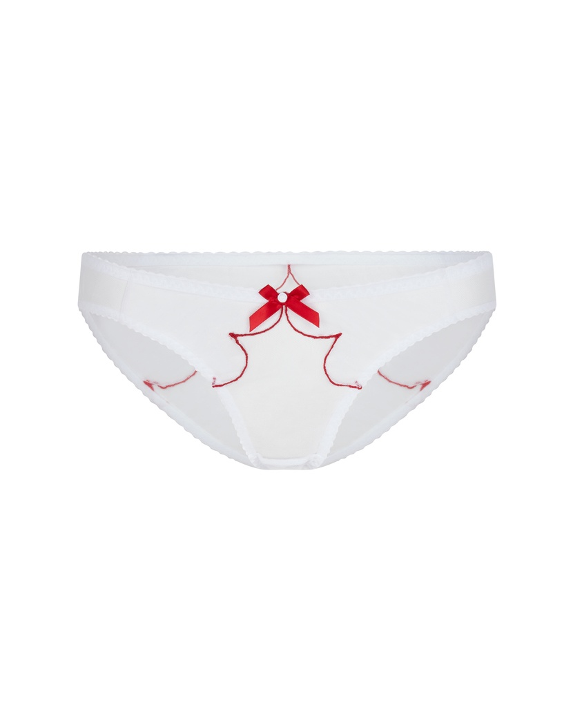 LornaБелые прозрачные классические трусы Lorna