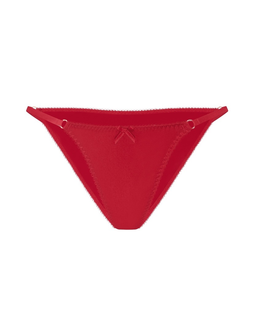Ettie Красные классические трусы из шелка Ettie