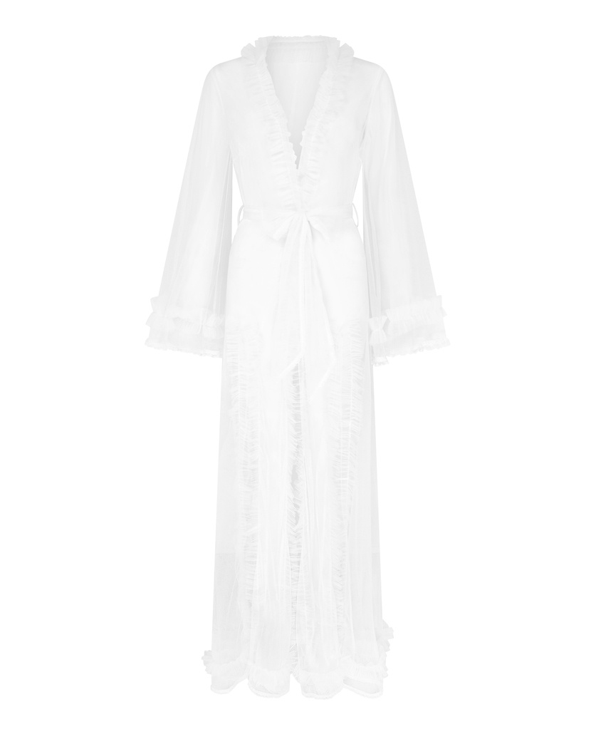 MaevaБелый длинный халат Maeva