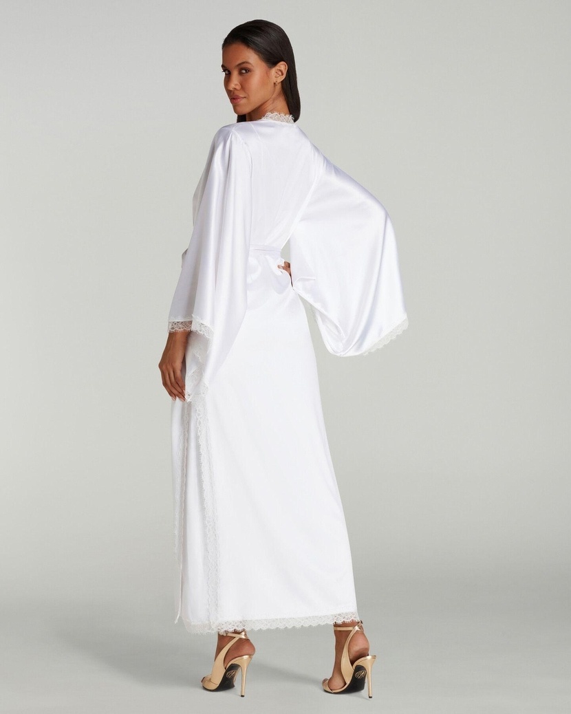 GiseleБелый длинный халат-кимоно Gisele