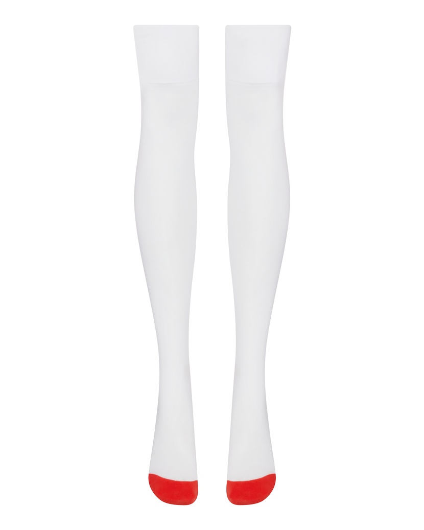 LeaБелые чулки под пояс Lea