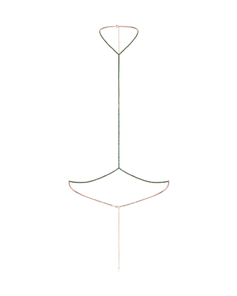 BougieЦепочка для тела зеленого цвета Bougie