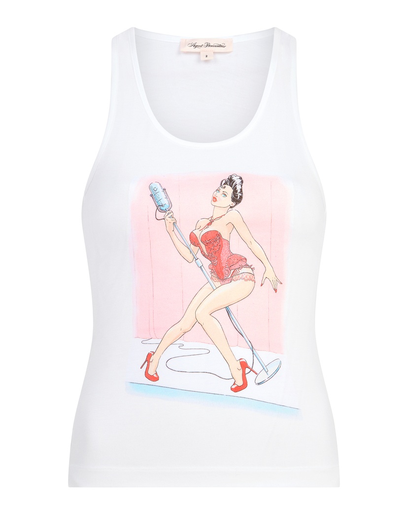 ElvisБелый топ Elvis