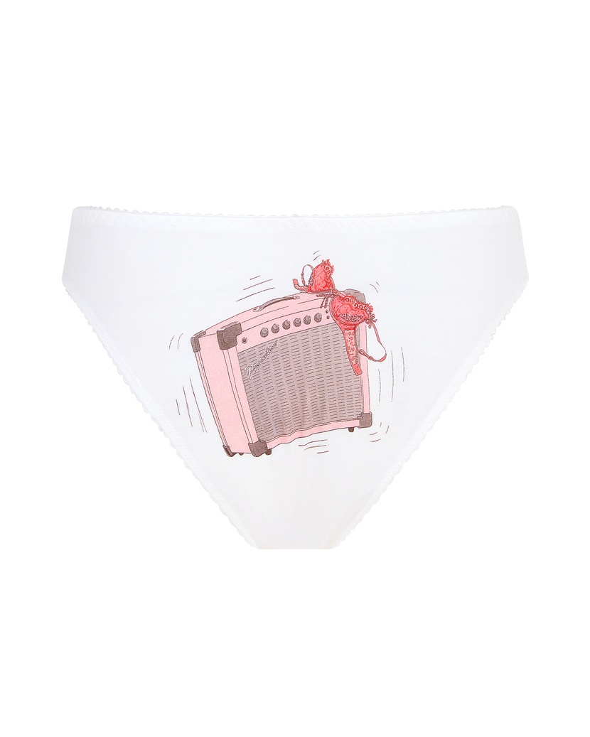 ElvisБелые классические трусы Elvis