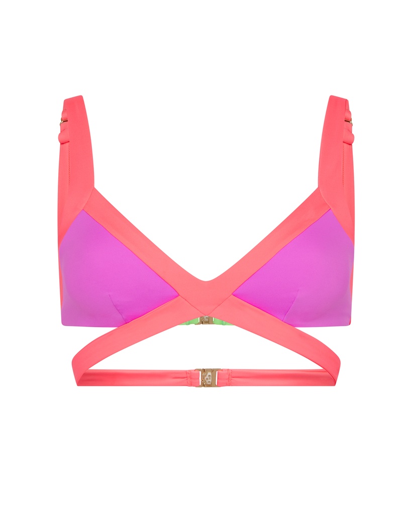 MazzyФиолетово-розовый топ купальника Mazzy