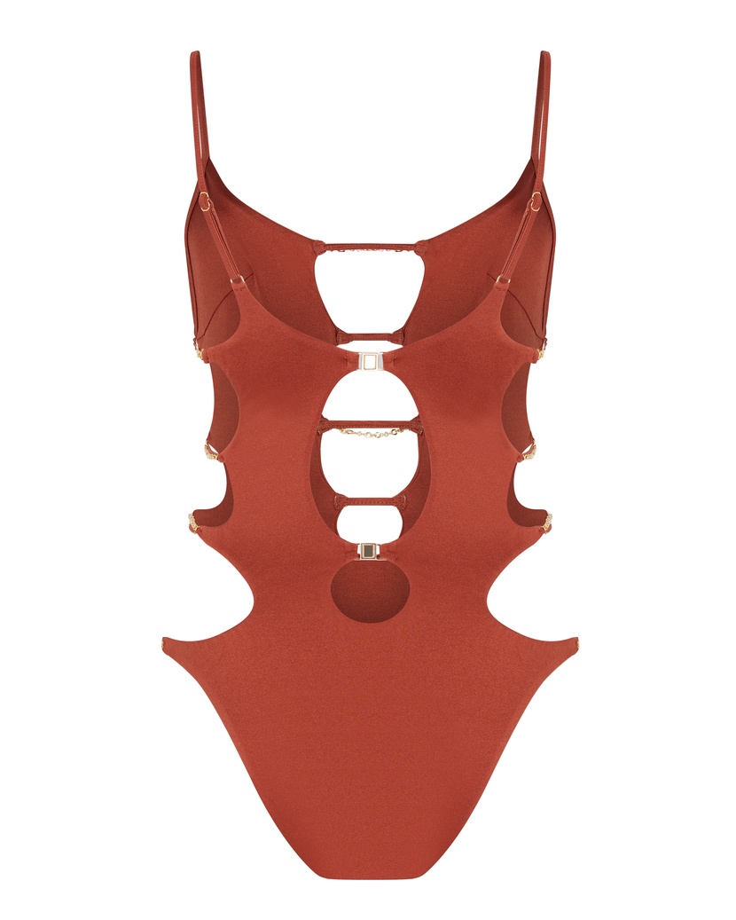 ChristianaКоричневый слитный купальник Christiana