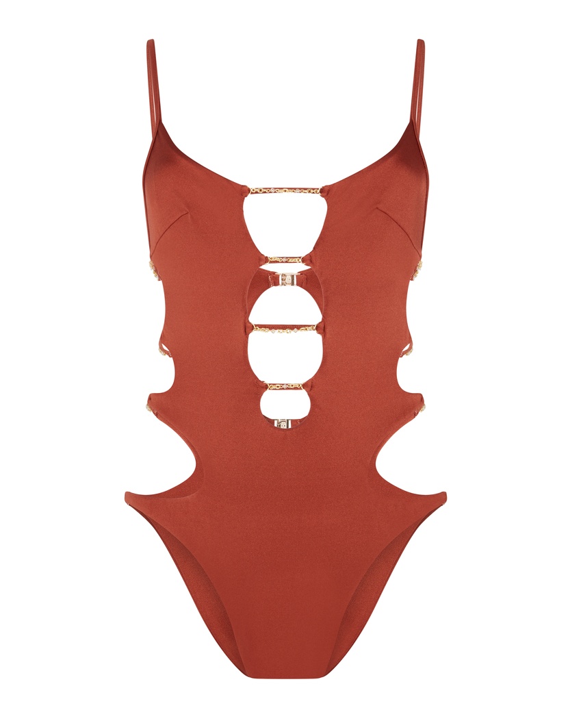 ChristianaКоричневый слитный купальник Christiana