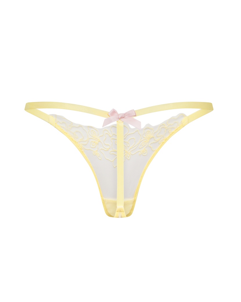 JuniЖелтые трусы стринги Juni