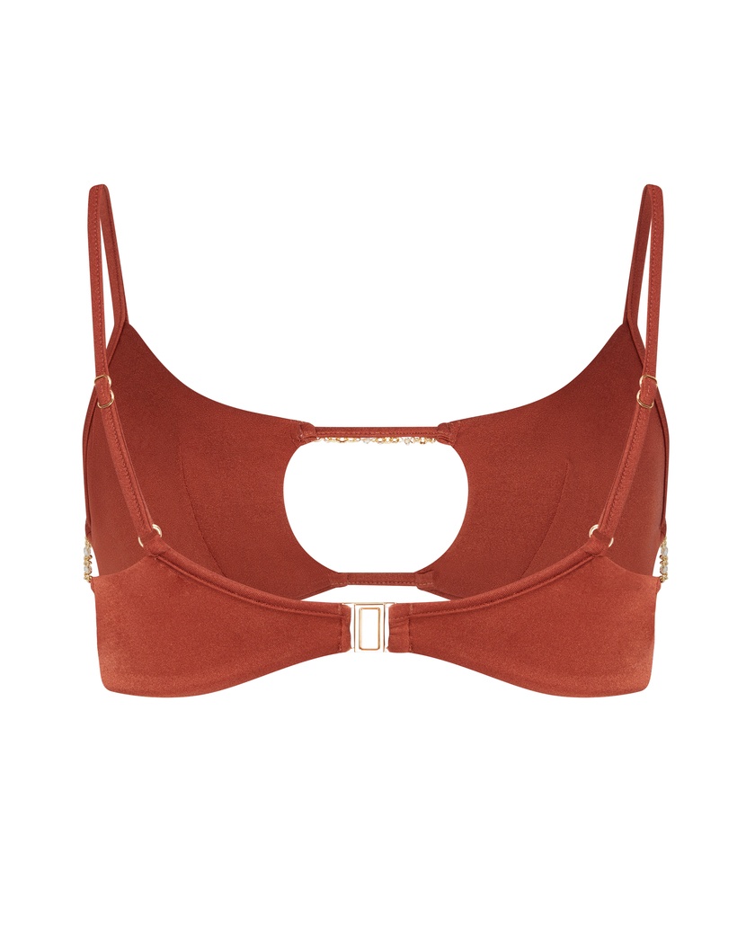 ChristianaКоричневый топ купальника Christiana