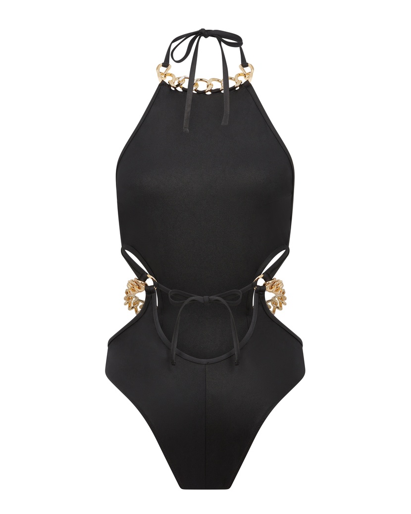 AxlЧерный слитный купальник Axl