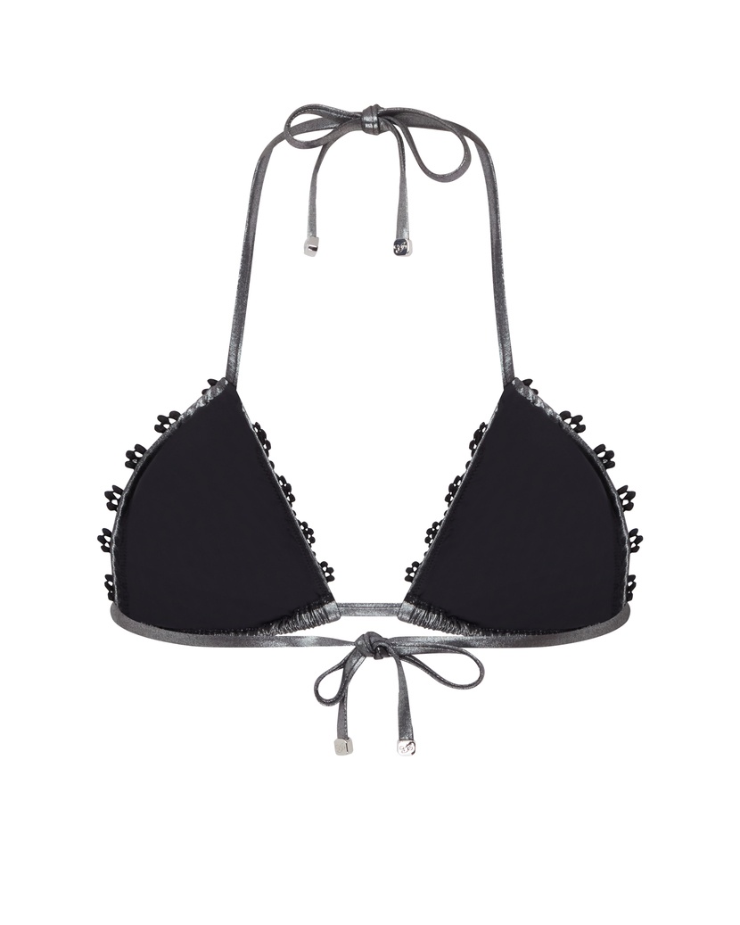 MaiyaСеребристый топ купальника Maiya