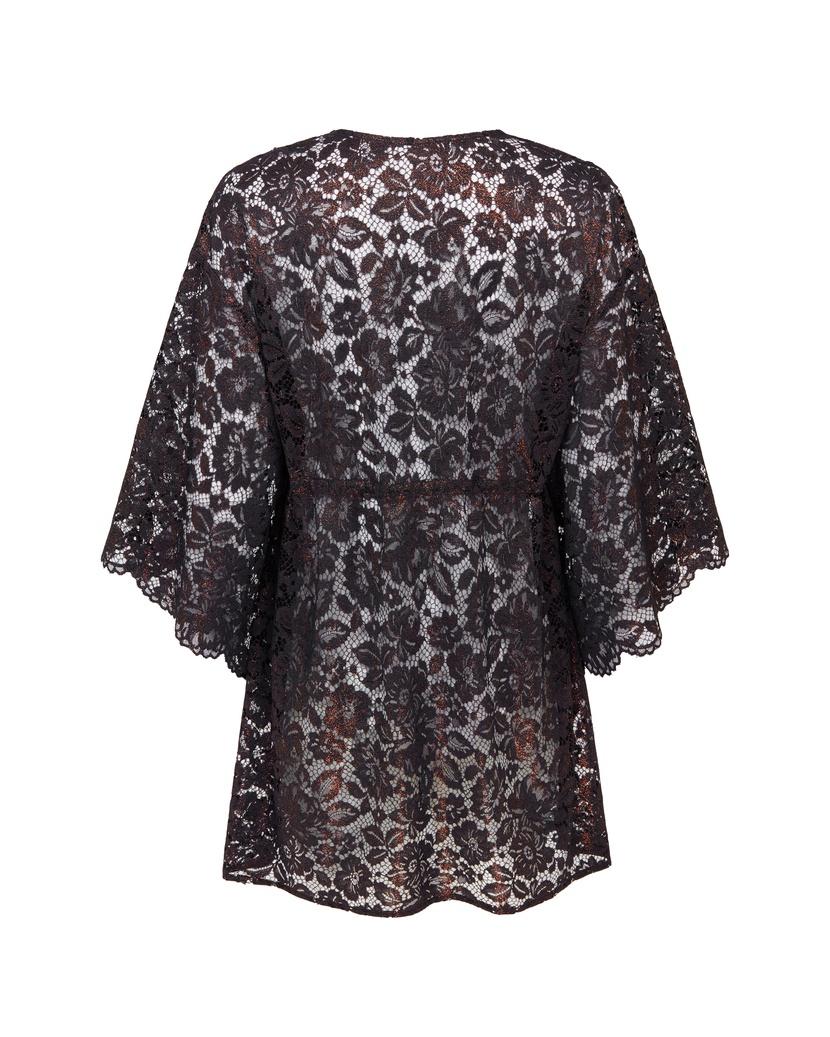 TrixaЧерно-золотая пляжная накидка Trixa