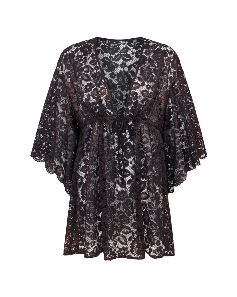 TrixaЧерно-золотая пляжная накидка Trixa