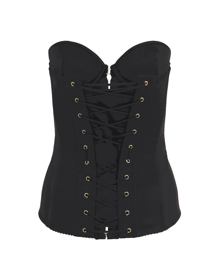 MercyЧерный корсет из сатина Mercy Satin
