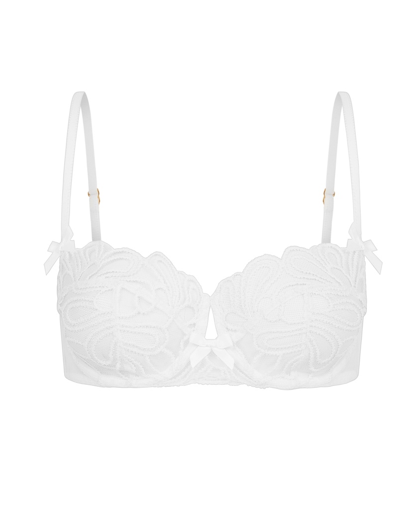 NelleБелый бюстгальтер балконет Nelle